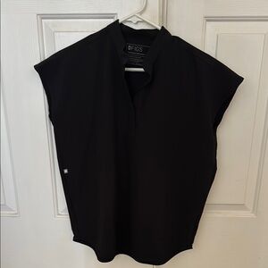 Figs XS Black Rafaela Scrub Top